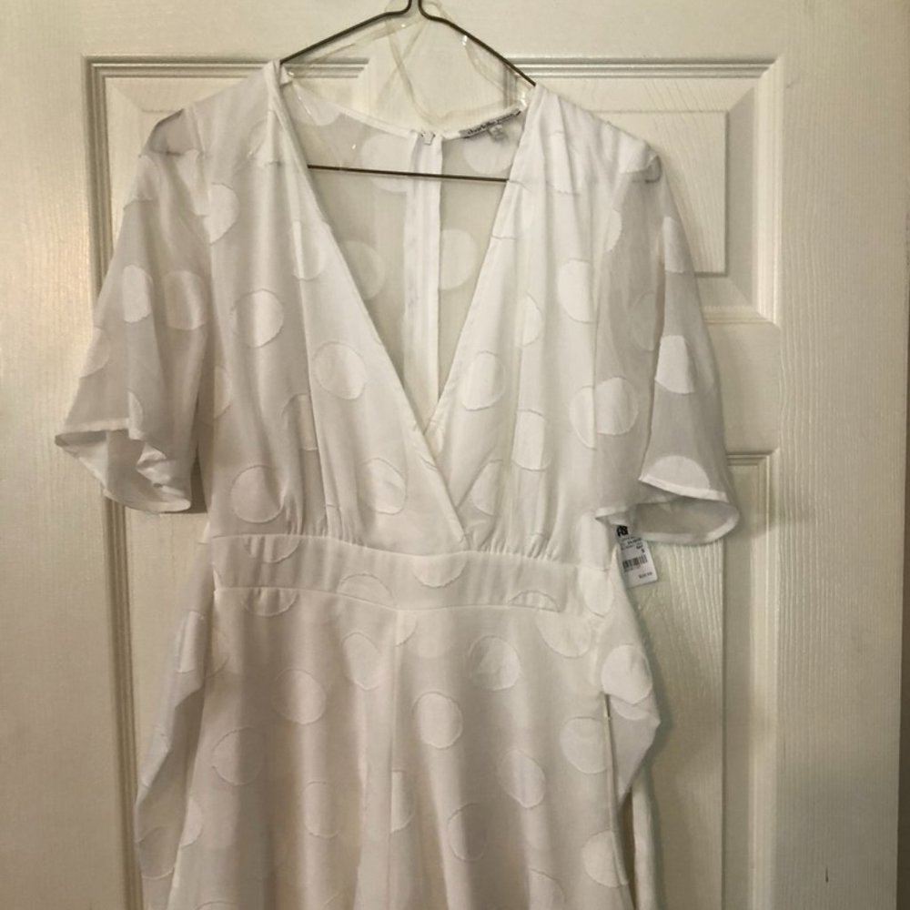NWT White Polka Dot Dress